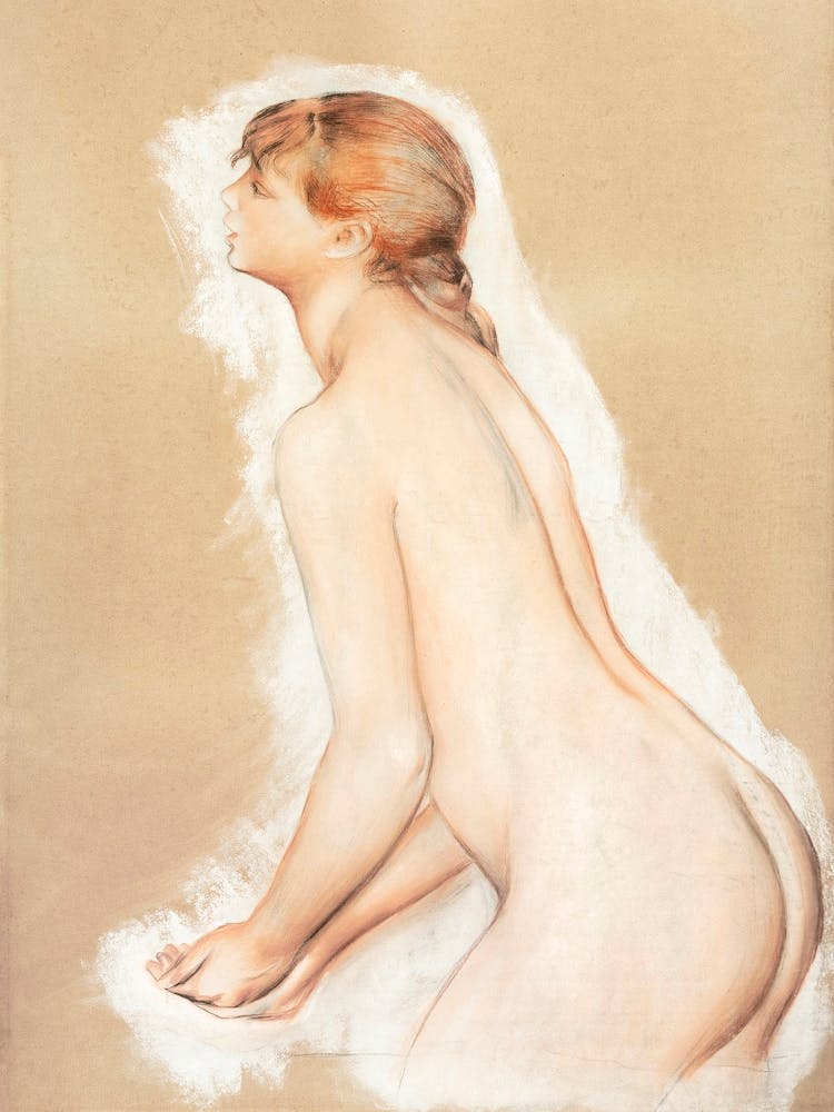 Splashing Figure (Study For “The Large Bathers”) (1884–1885), Pierre Auguste Renoir