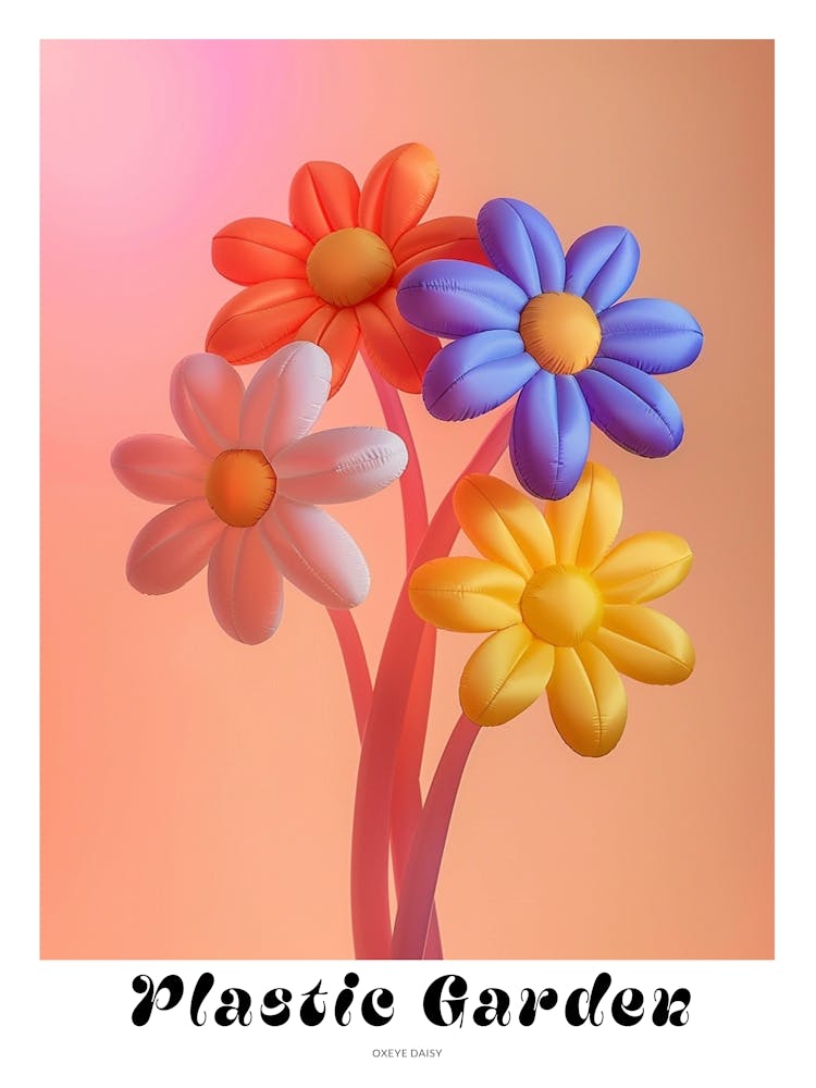 Dreamy Inflatable Flowers Poster Oxeye Daisy 3