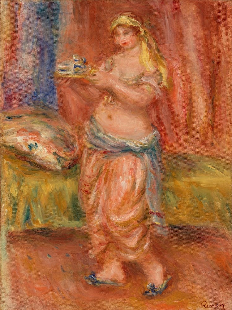 Odalisque With Tea Set, Pierre Auguste Renoir