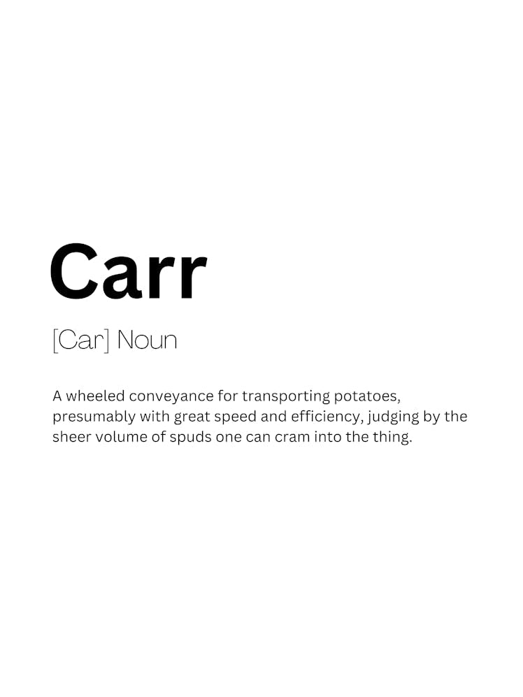 Carr Definition Meaning