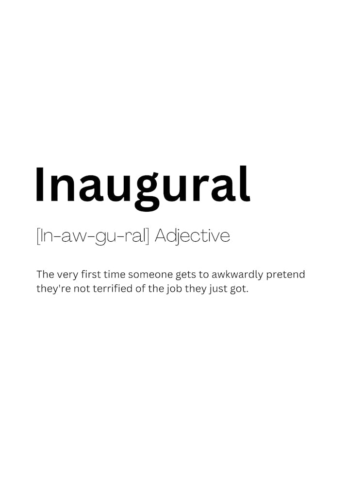 Inaugural Definition Meaning