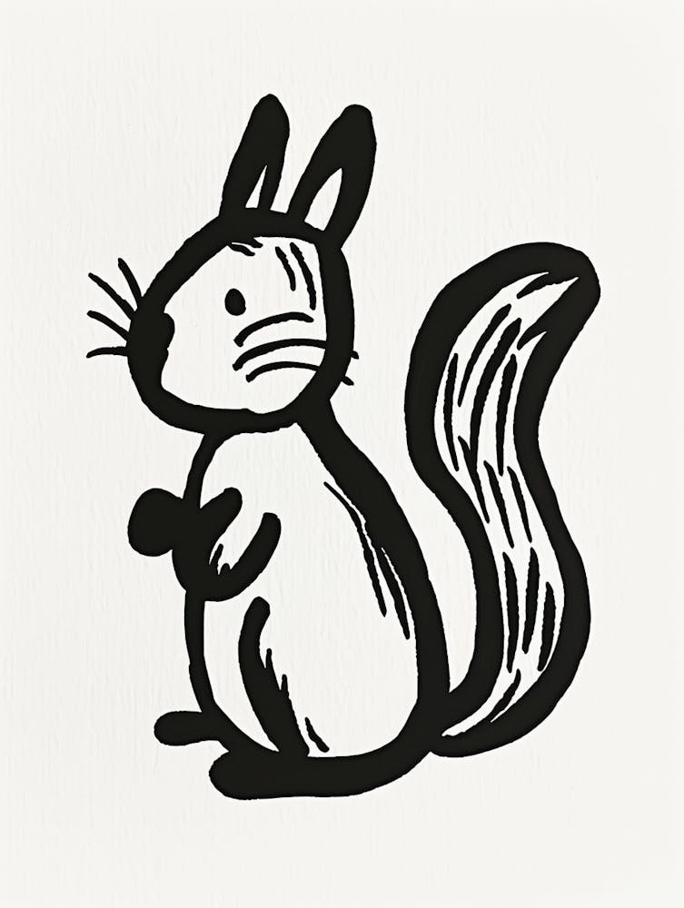 B&W Squirrel