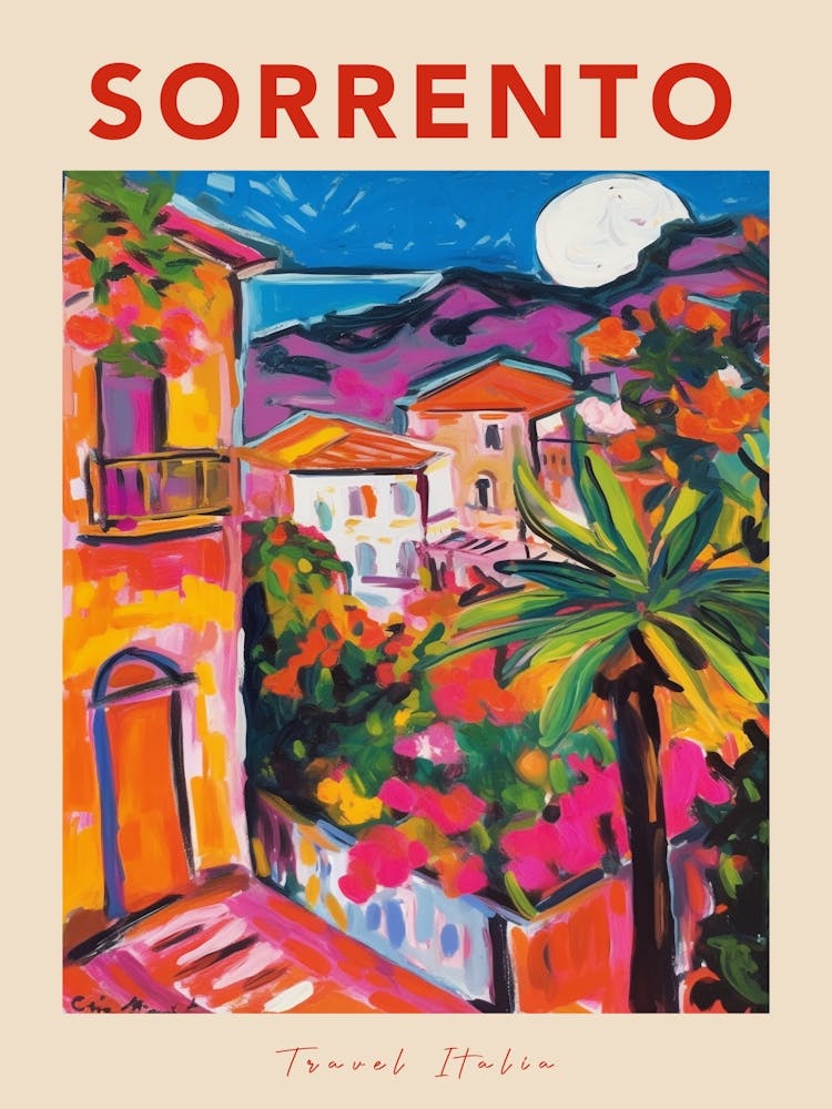 Sorrento 2 Italia Travel Poster