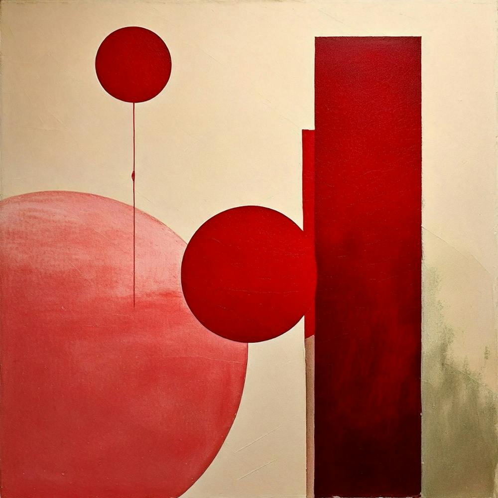Abstract Red Painting 1
