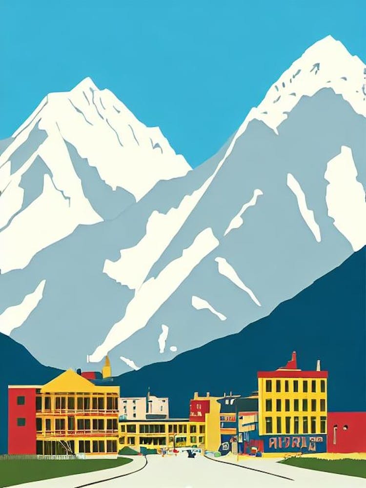 Telluride 2, Usa Midcentury Vintage Skiing Poster