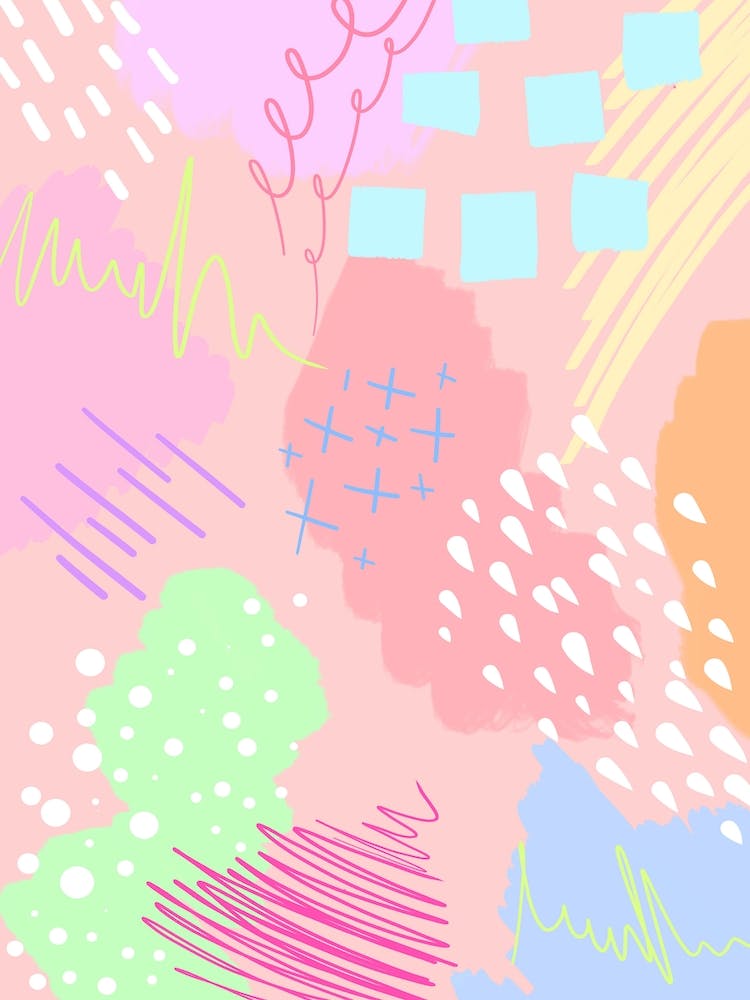 Rainbow Abstract Painting 4