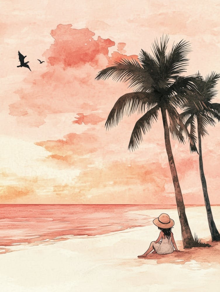 Sunset On The Beach