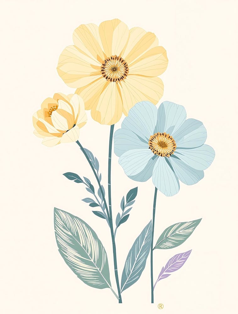 Elegant Nature-Inspired Florals in Soft Watercolors