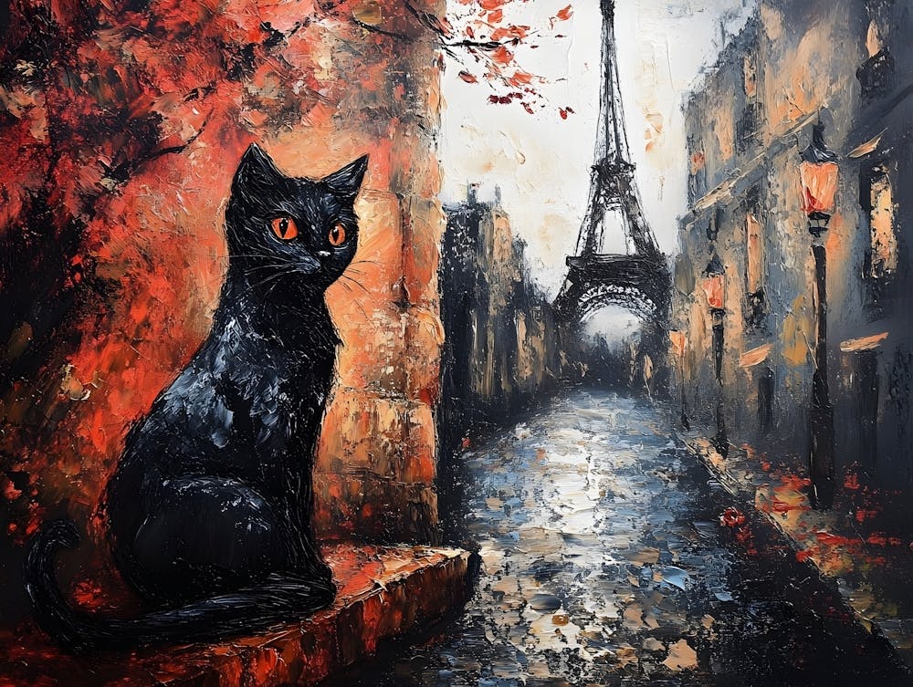 Black Cat In Paris 5
