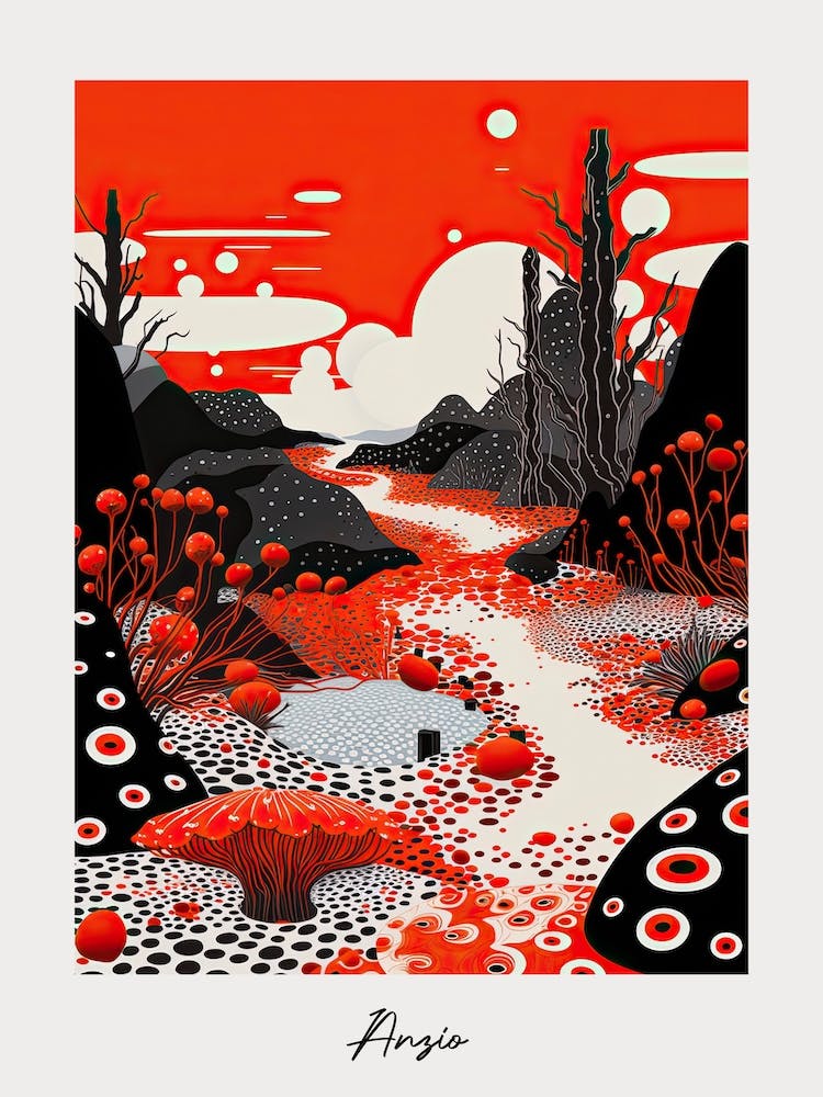 Poster Of Anzio, Italy, Illustration In The Style Of Pop Art 3
