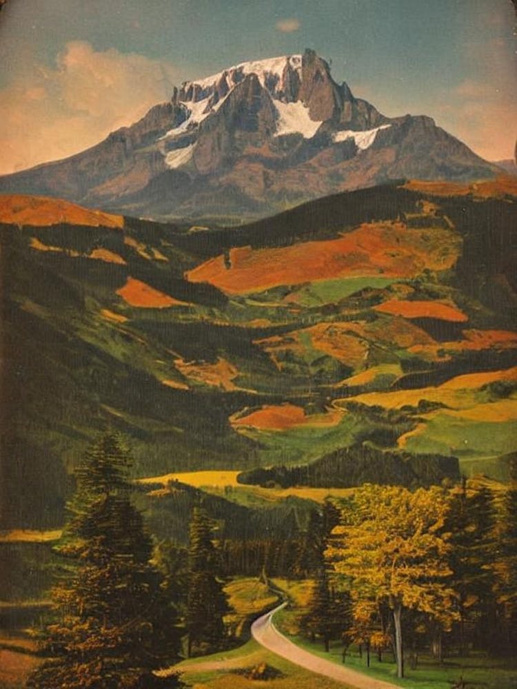 Réunion National Park France Vintage Poster