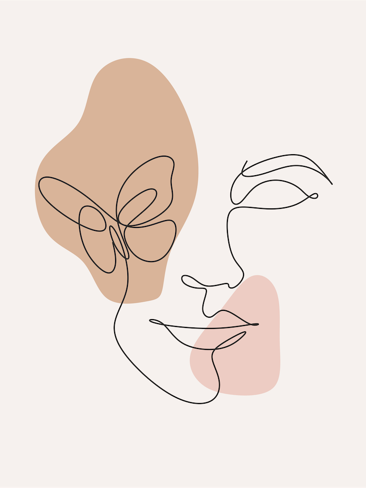 Minimalist Female Face