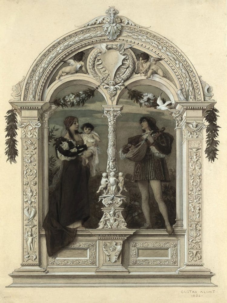 Youth (Template For Allegories And Emblems No), Gustav Klimt