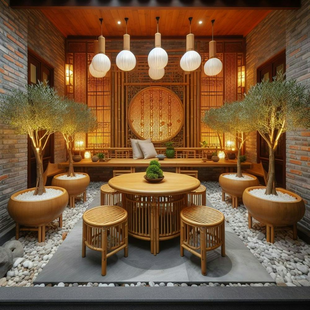 Dining room in Japanese design