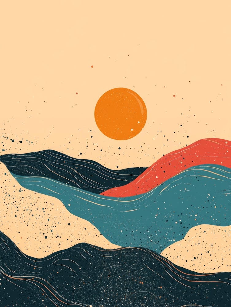 Sunset In The Mountains 104