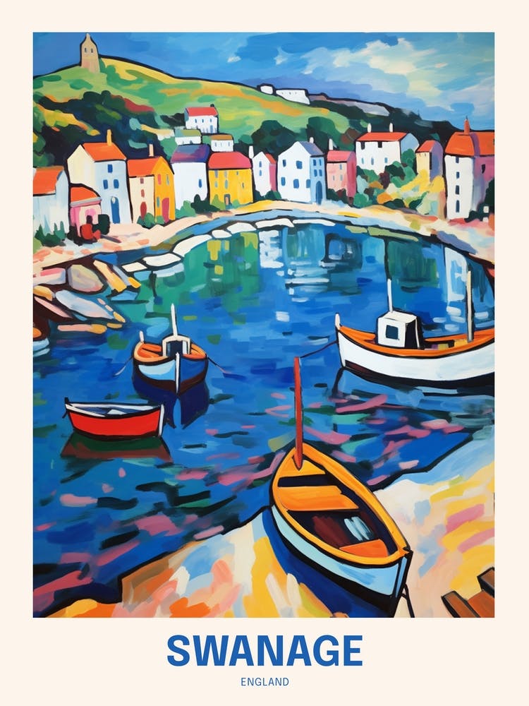 Swanage England 2 UK Reiseposter