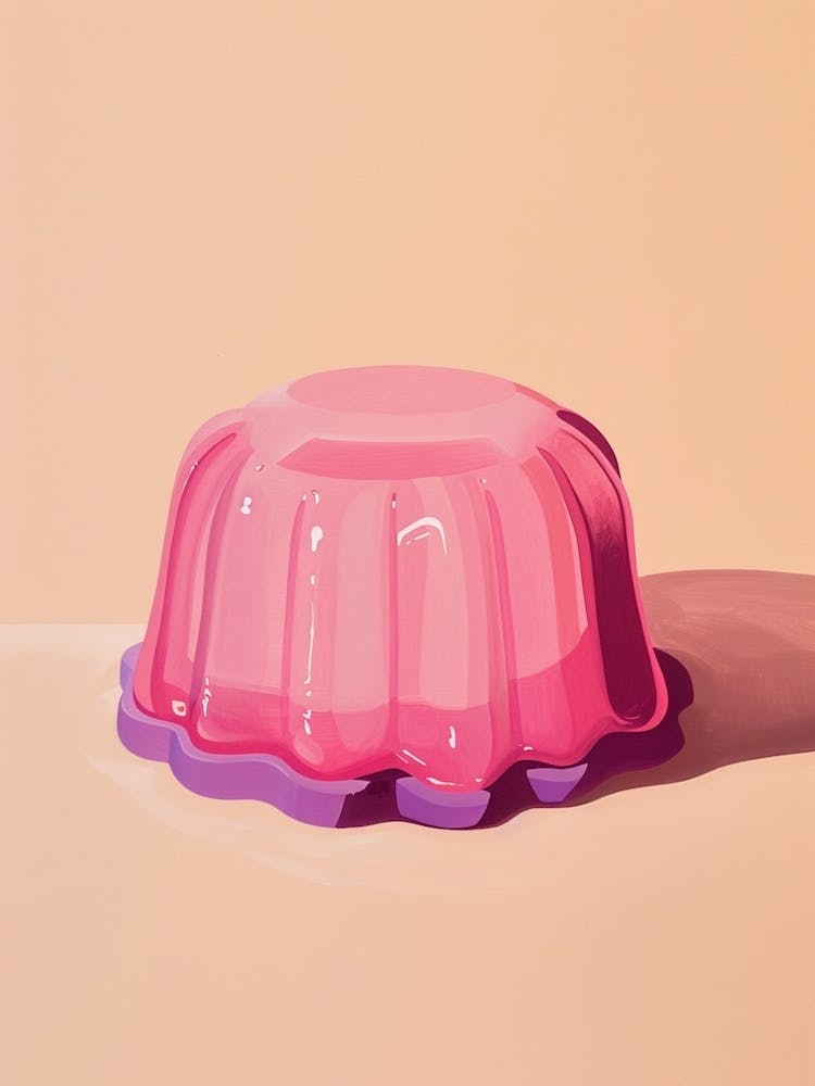 Pink Jelly Minimal Illustration