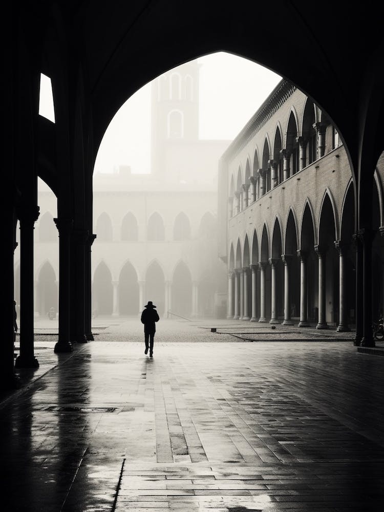 Ferrara, Italy,  Black And White Analogue Photography  1