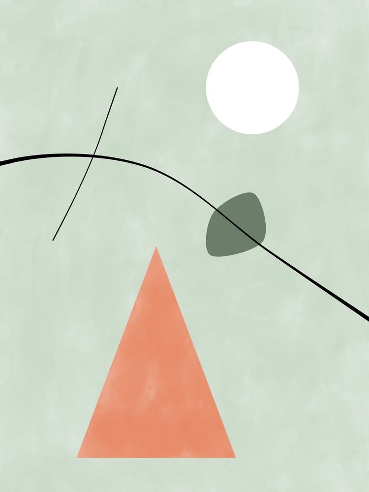 Pastel Geometric Painting No.3