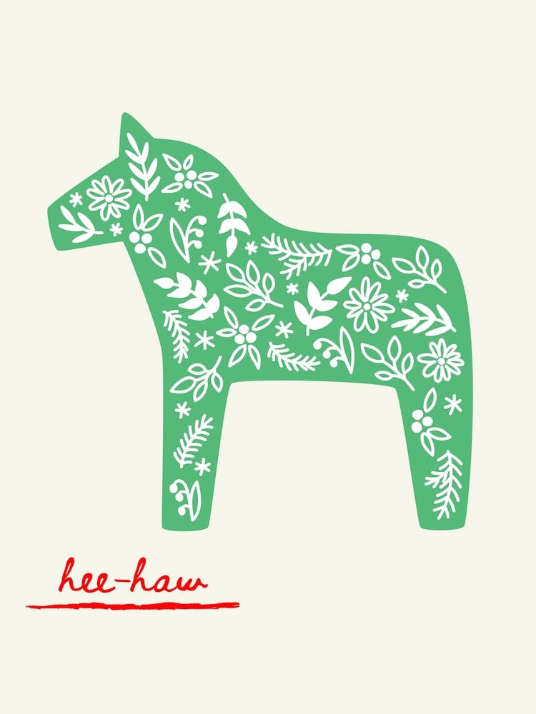 Folk Donkey Green
