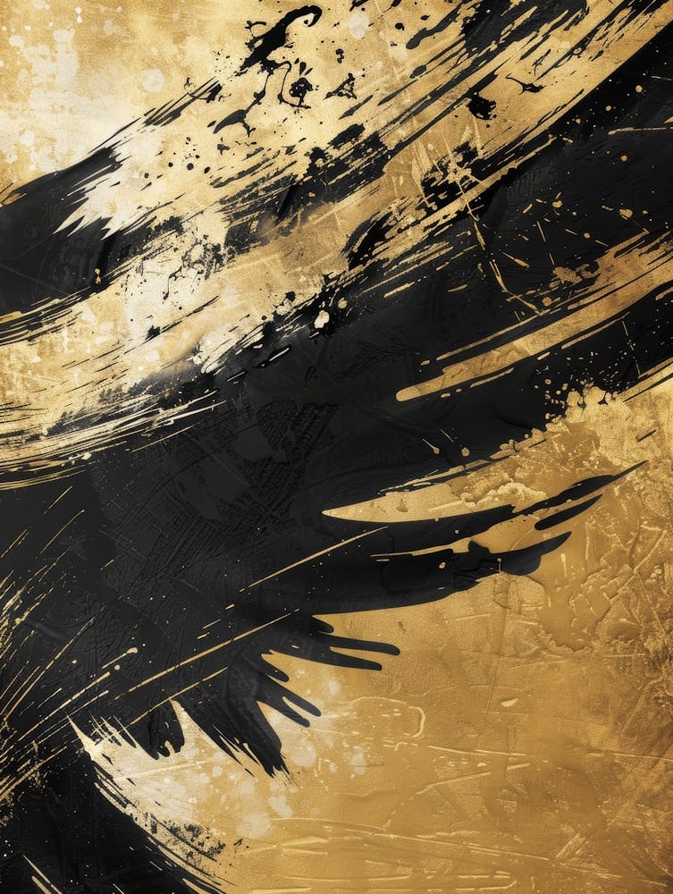 Black And Gold Painting 7