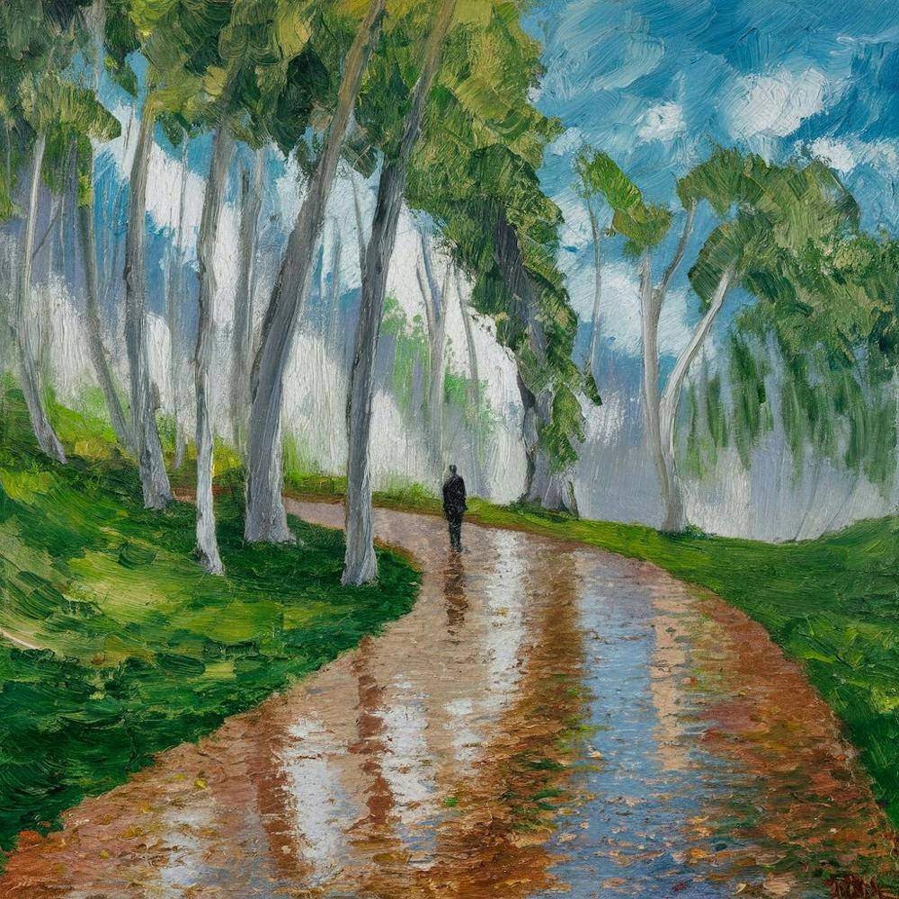 An Exquisite Impressionistic Painting Capturing A X0fxdnmhsycxjfdeezbl A Zjzqhkjhswm71fxvcn K0w