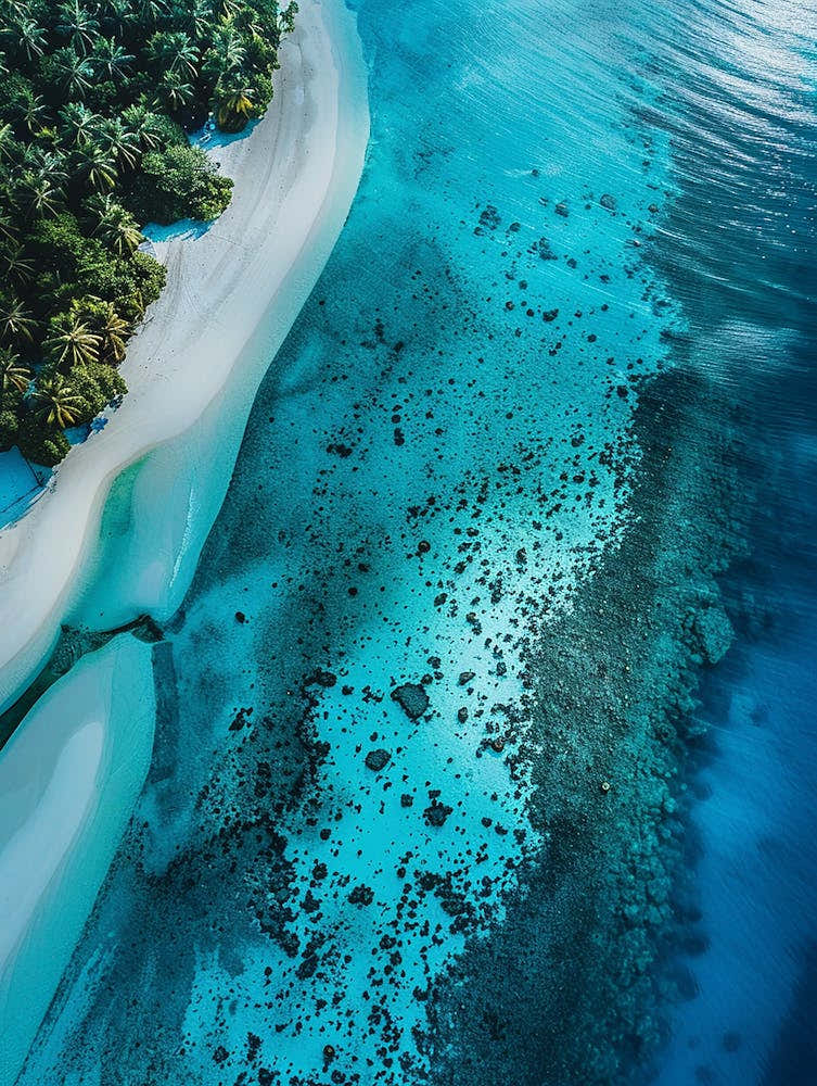 Aerial View Of A Tropical Island 6