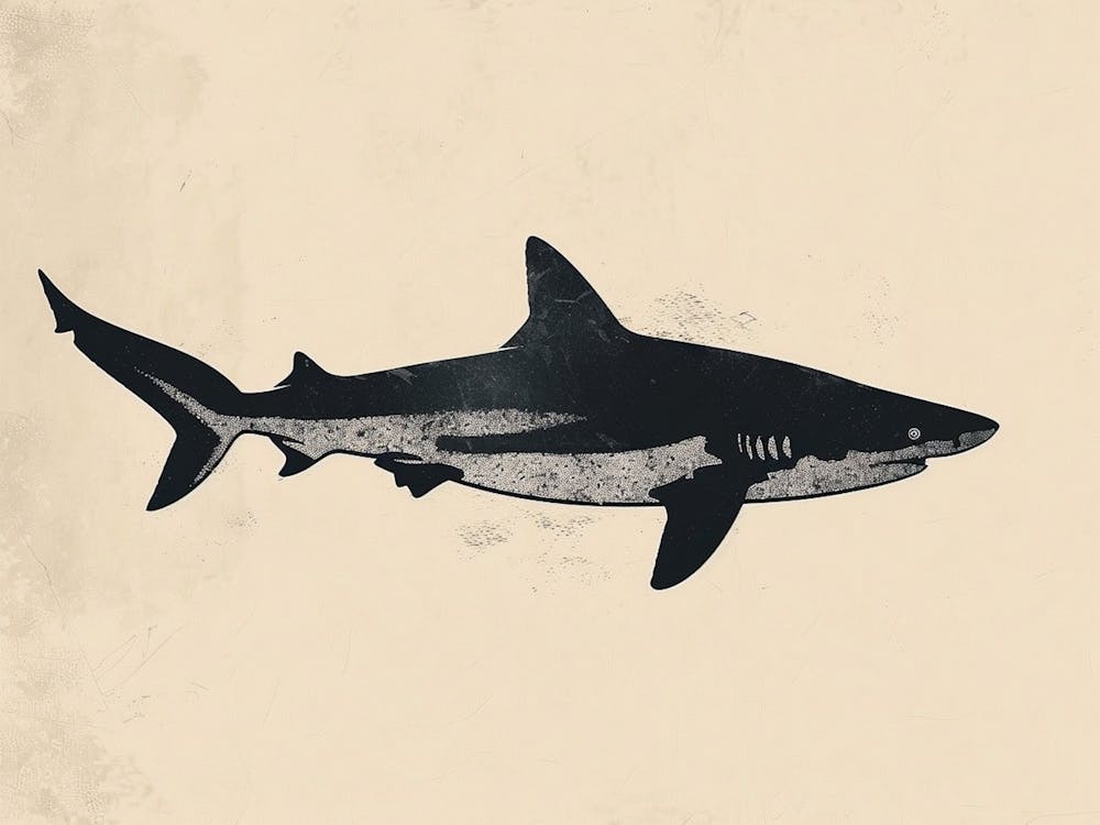 Dogfish Shark Silhouette 4