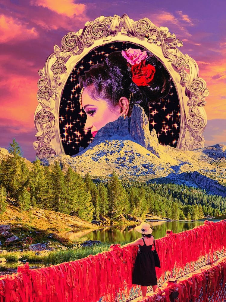 Retro Scenery Collage