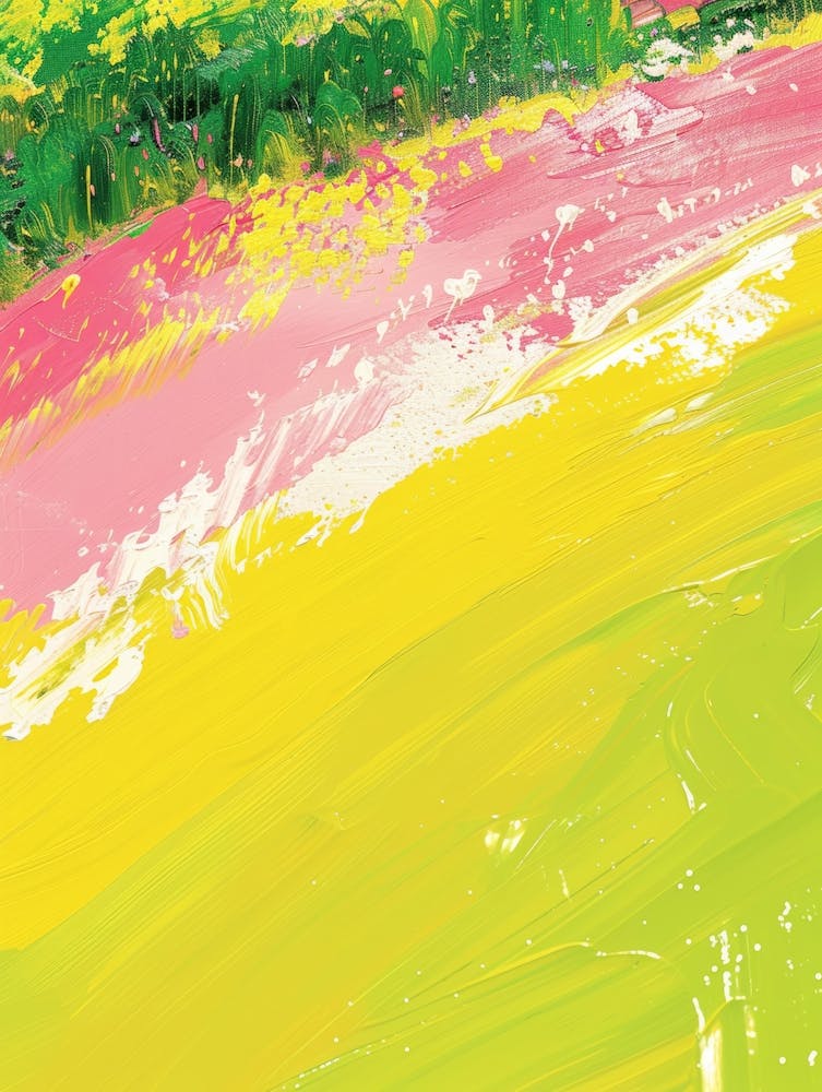 Pink And Yellow Field