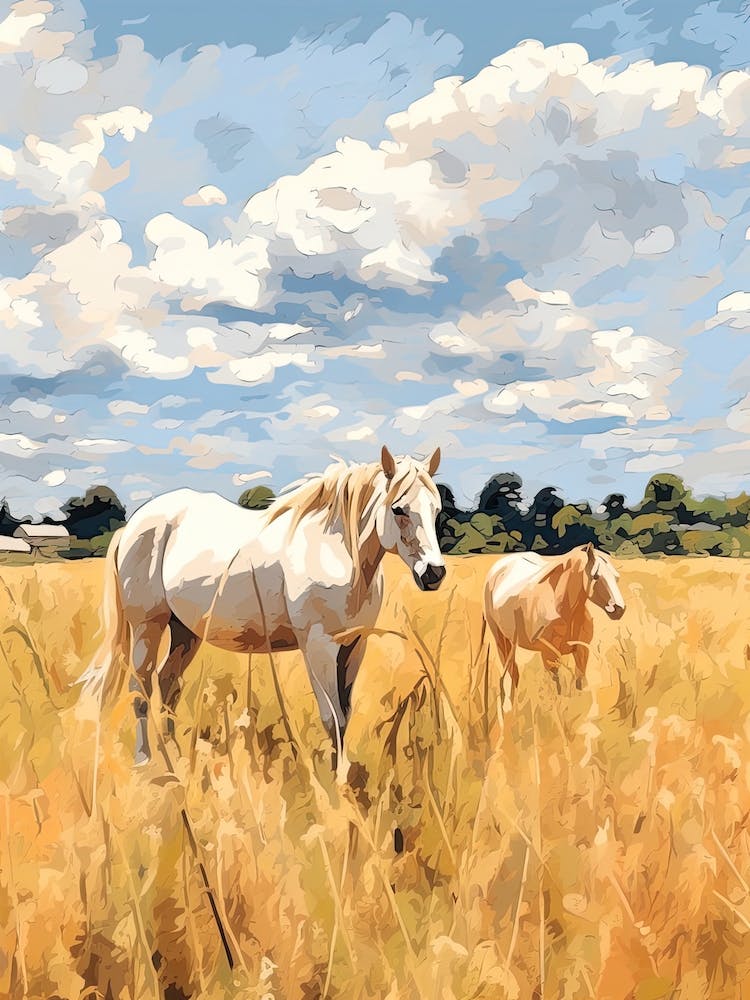 Horses Painting In Lexington Kentucky, Usa 1