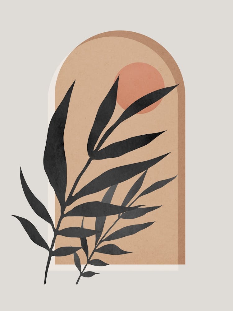 Geometric and floral composition 8