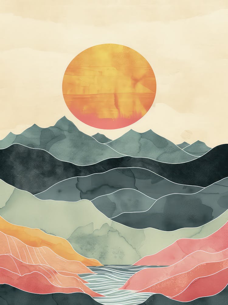Sunset In The Mountains 20