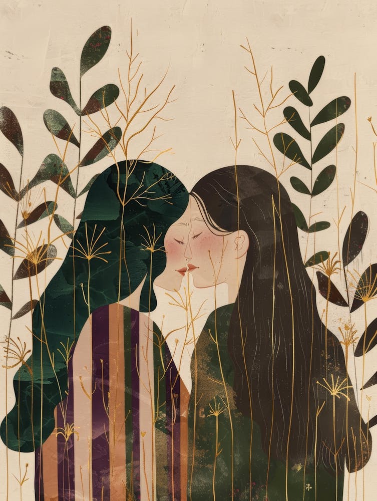 Two Women Kissing 34