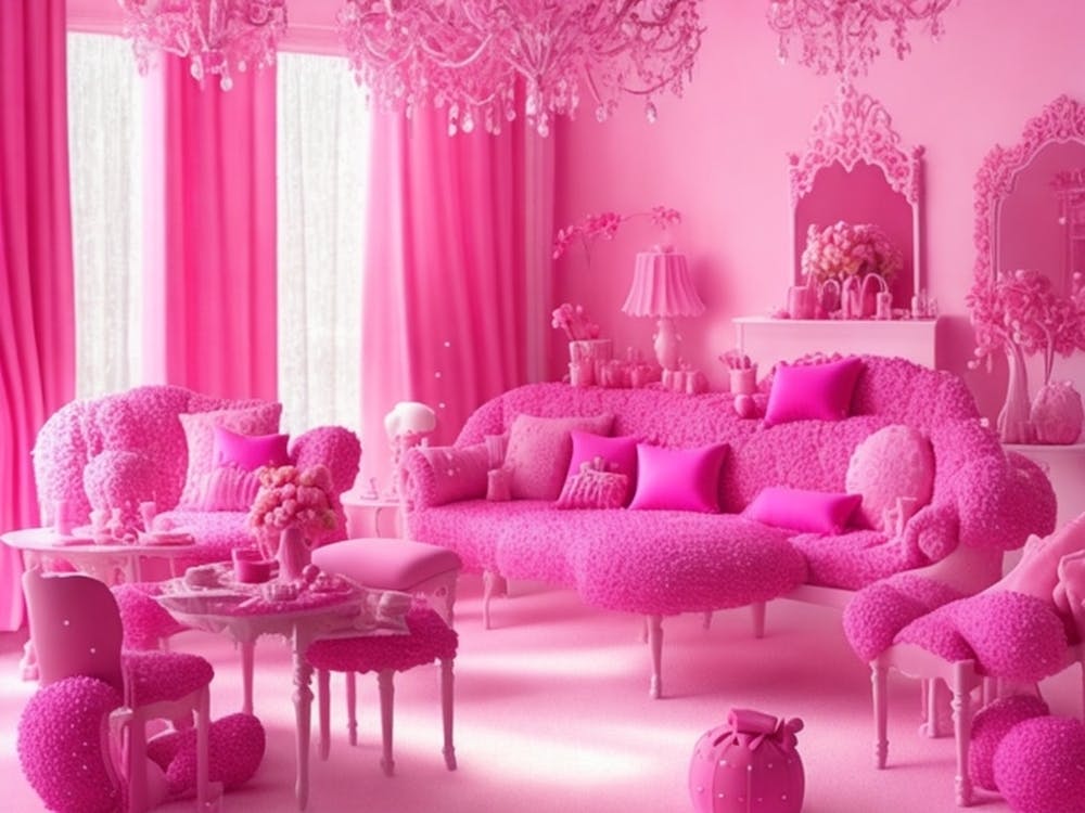 Pink Living Room