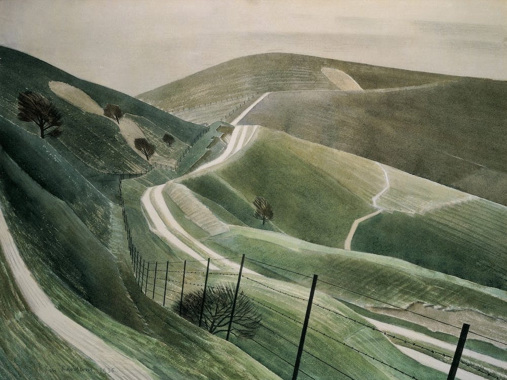 Chalk Paths By Eric Ravilious