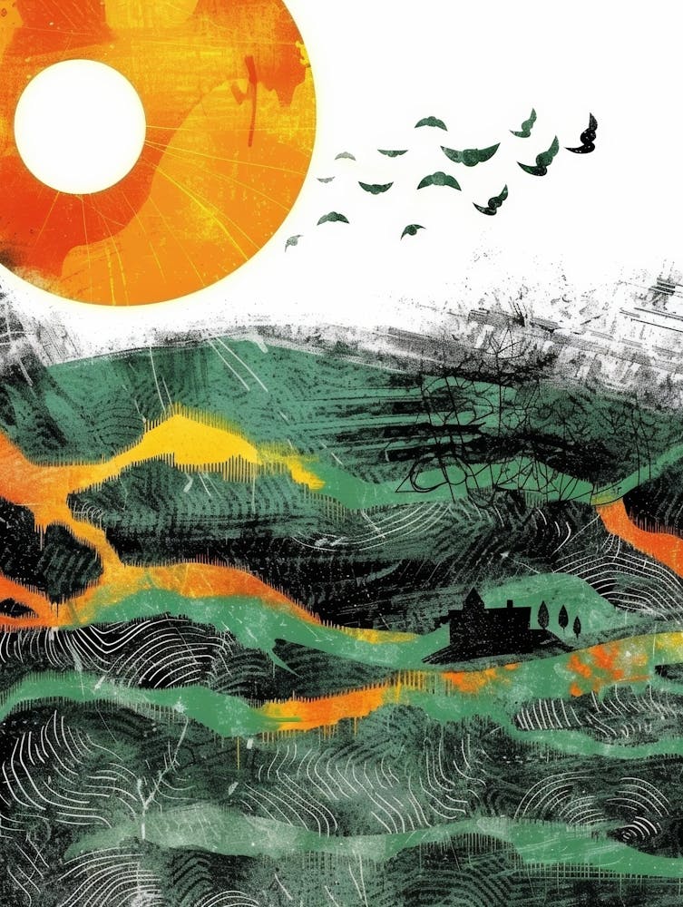 Sun And Birds
