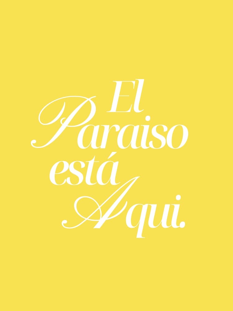 Il paradiso - yellow