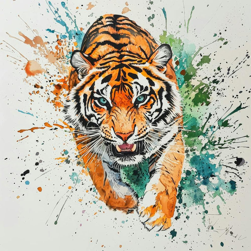 Tiger.Generated AI. Wall 3