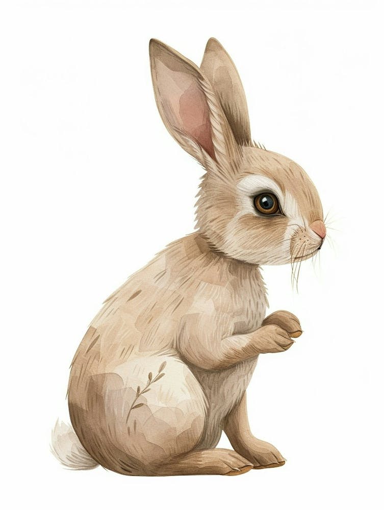 Mini Rex Kaninchen Kinder-Illustration 3
