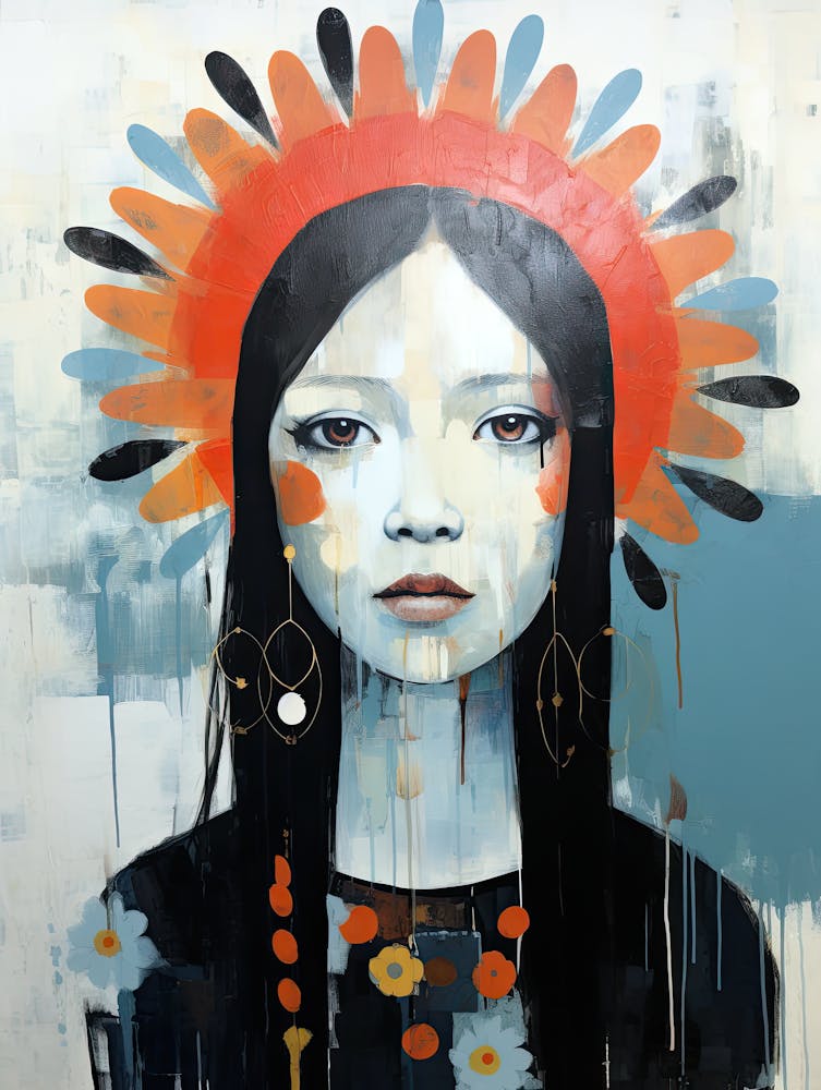 Spirit Drummers, Boho Art Style