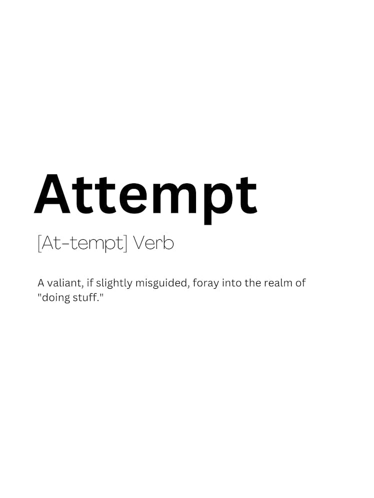 Attempt Definition Meaning