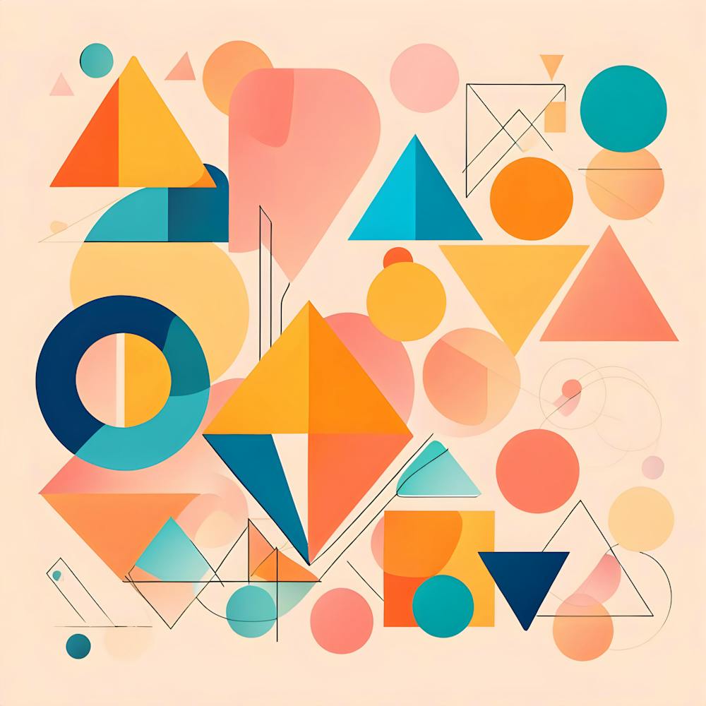 Abstract colorful Geometric Shapes