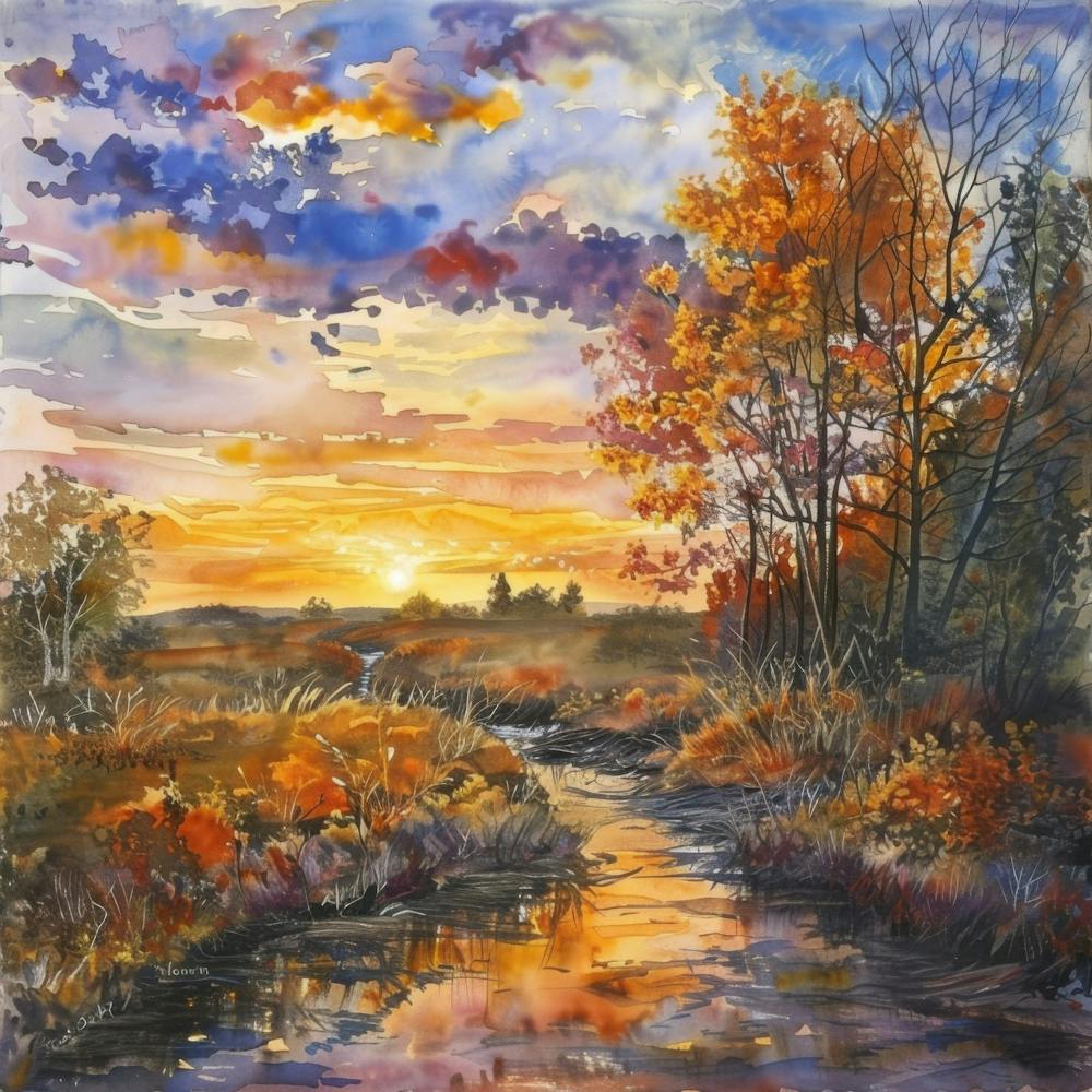 Colorful Watercolor Autumn Fall 11