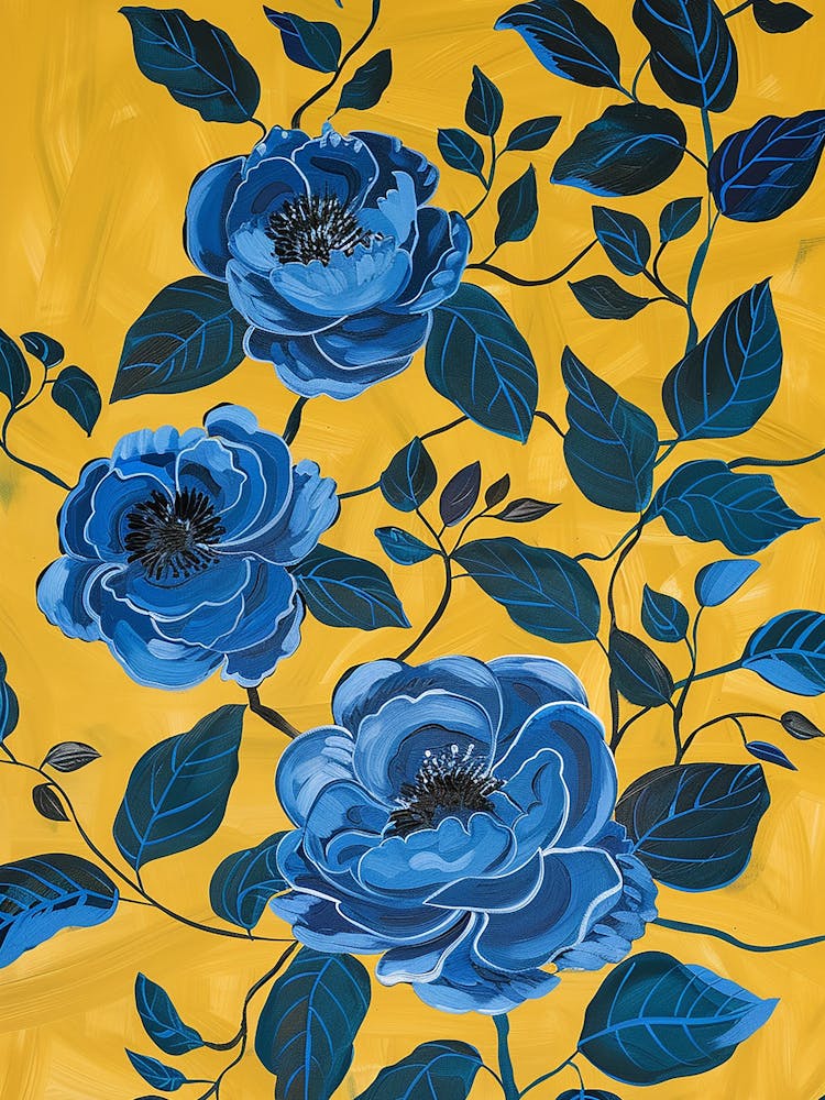 Beautiful Blue Flowers - city wall art, colorful wall art, home decor, minimal art, modern wall art, wall art, wall decoration, wall print colourful wall art, decor wall art, digital art, digital art download, interior wall art, downloadable art, eclectic wall, fantasy wall art, home decoration, home decor wall, printable art, printable wall art, wall art prints, artistic expression, contemporary, modern art print