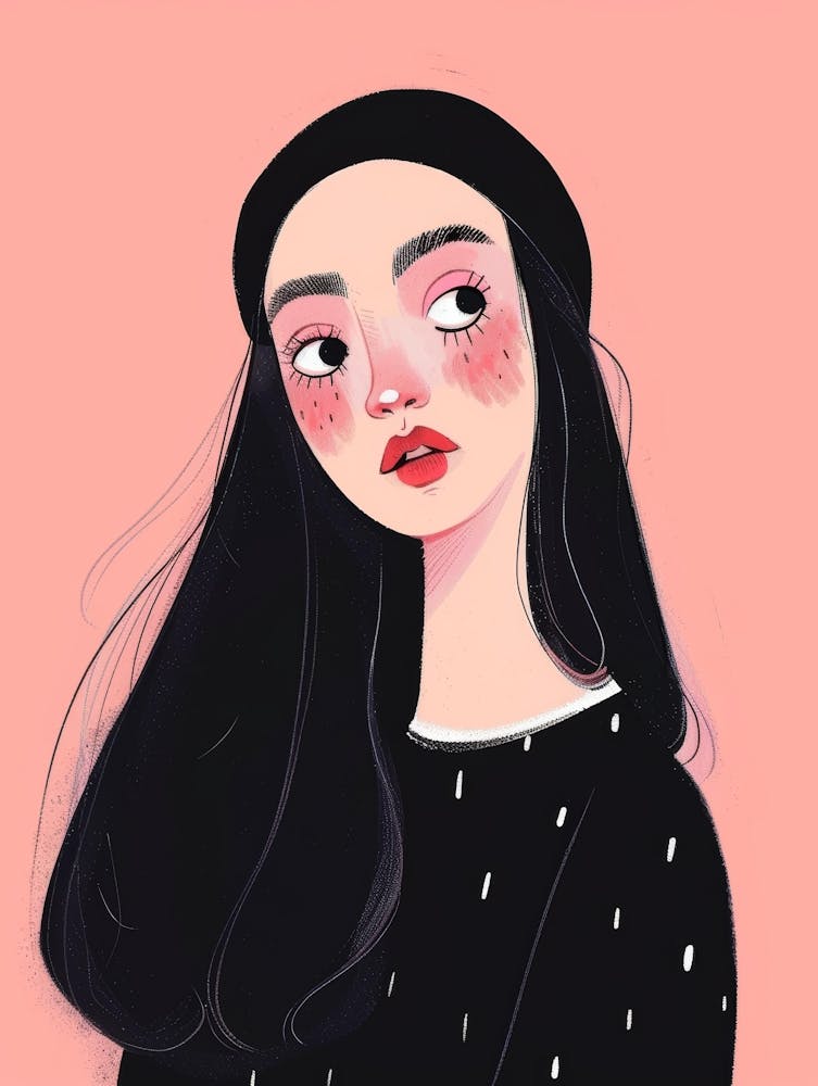 Asian Girl Illustration 1