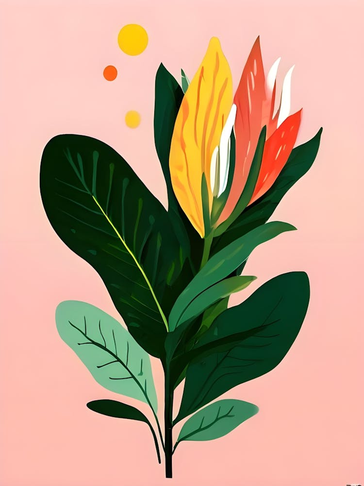 Tropical Flower Canvas Print