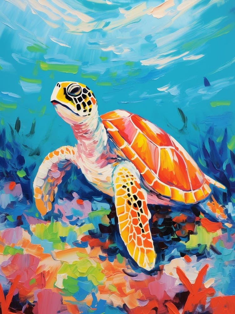 Sea Turtle Swimming 5