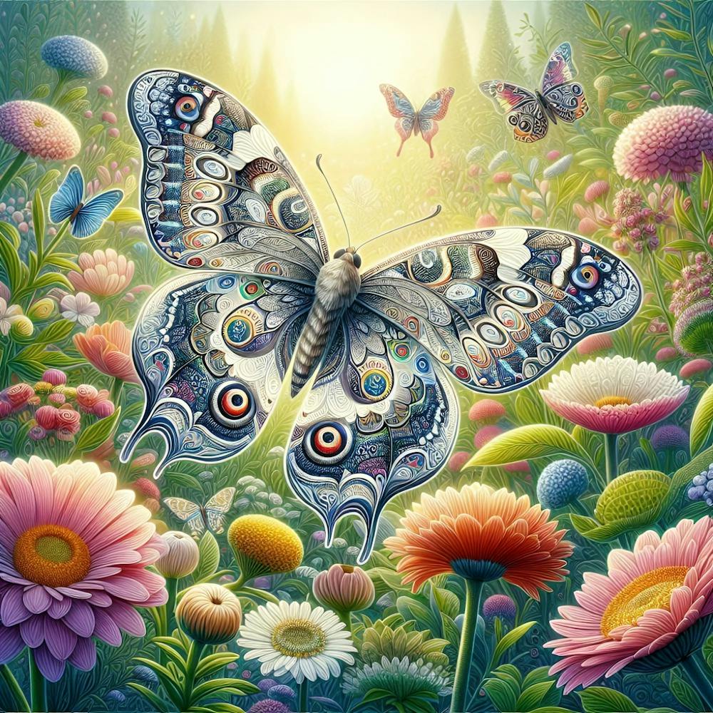Butterfly In The Garden 1
