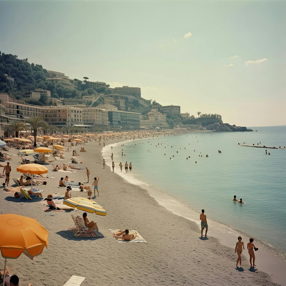 Italian Beach Summer Vintage Film Photography